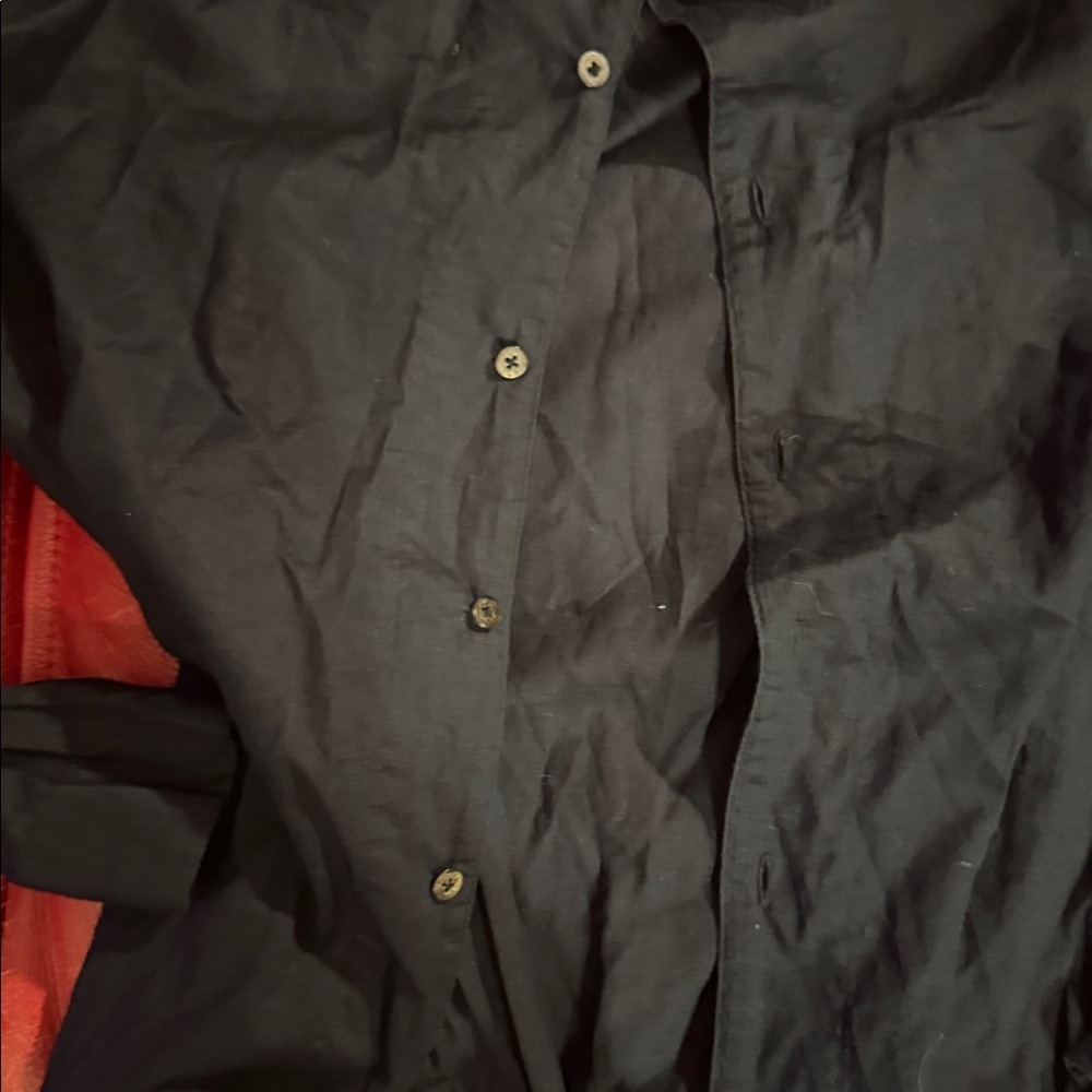 Kapital Shawl Collar Shirt, L, Navy - Picture 5 of 6